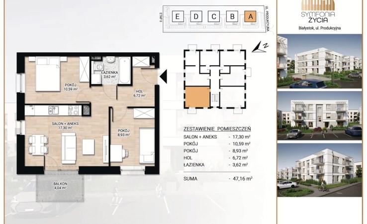 mieszkanie na sprzedaż - Białystok, Bacieczki, Produkcyjna