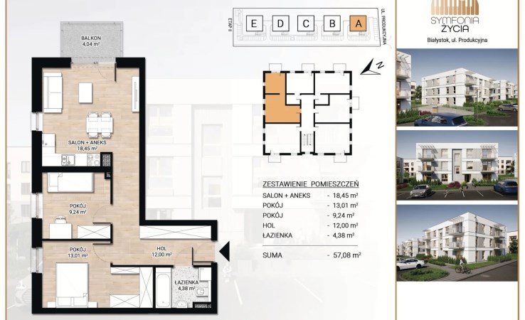 mieszkanie na sprzedaż - Białystok, Bacieczki, Produkcyjna